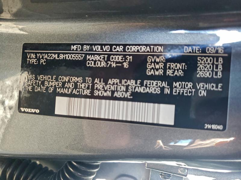 2017 VOLVO S90 T6 INS #3296891881