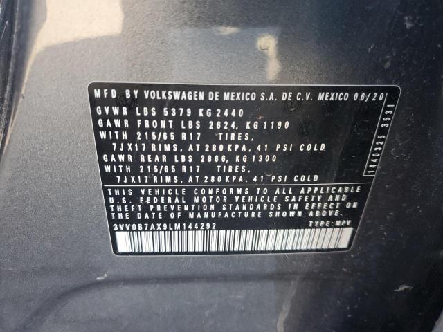 2020 VOLKSWAGEN TIGUAN S #3312306786