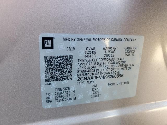 2019 CHEVROLET EQUINOX LT #3302853915