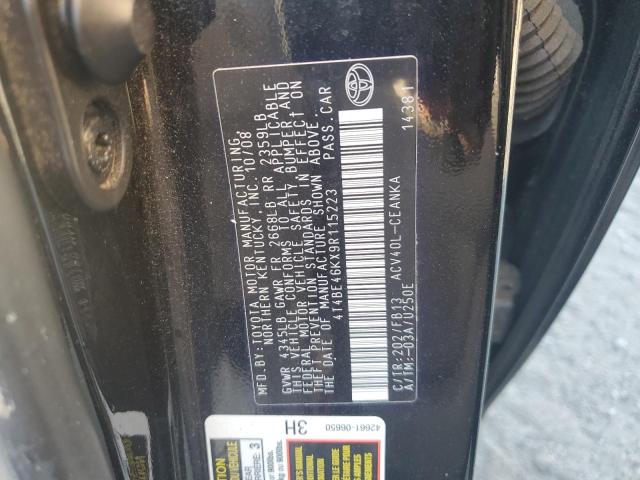 2009 TOYOTA CAMRY BASE #3304765937