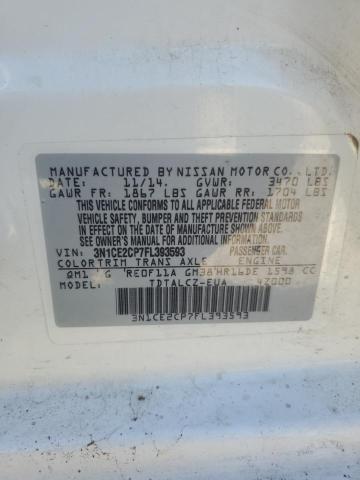 2015 NISSAN VERSA NOTE #3304662924