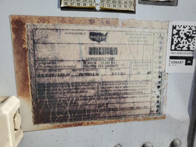2012 WABASH TRAILER #3302717004