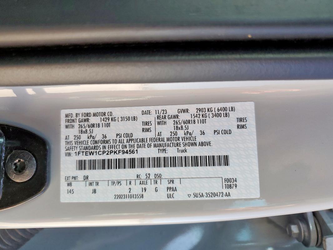 2023 FORD F150 SUPER #3310523100