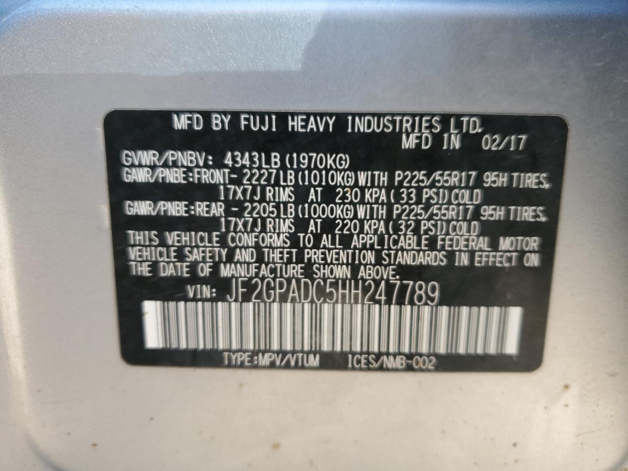 SUBARU CROSSTREK PREMIUM