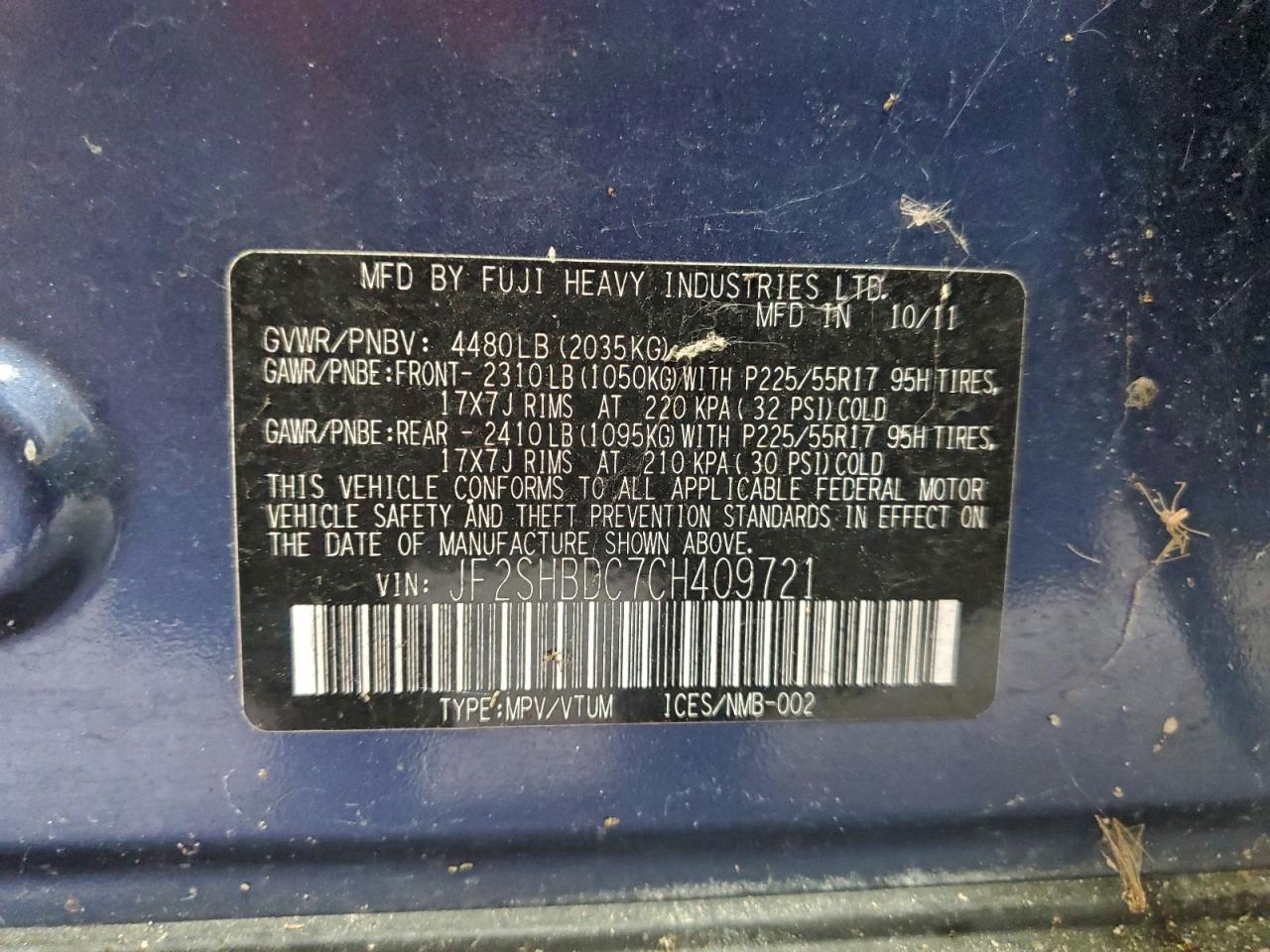 SUBARU FORESTER 2.5X PREMIUM