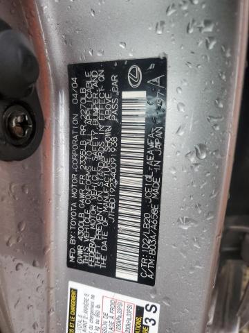 2004 LEXUS IS 300 #3310627852