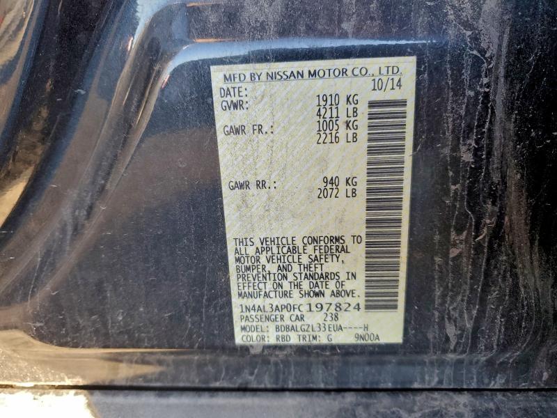 2015 NISSAN ALTIMA 2.5 #3310318015