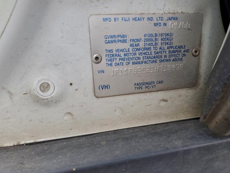 2001 SUBARU FORESTER L #3303861782