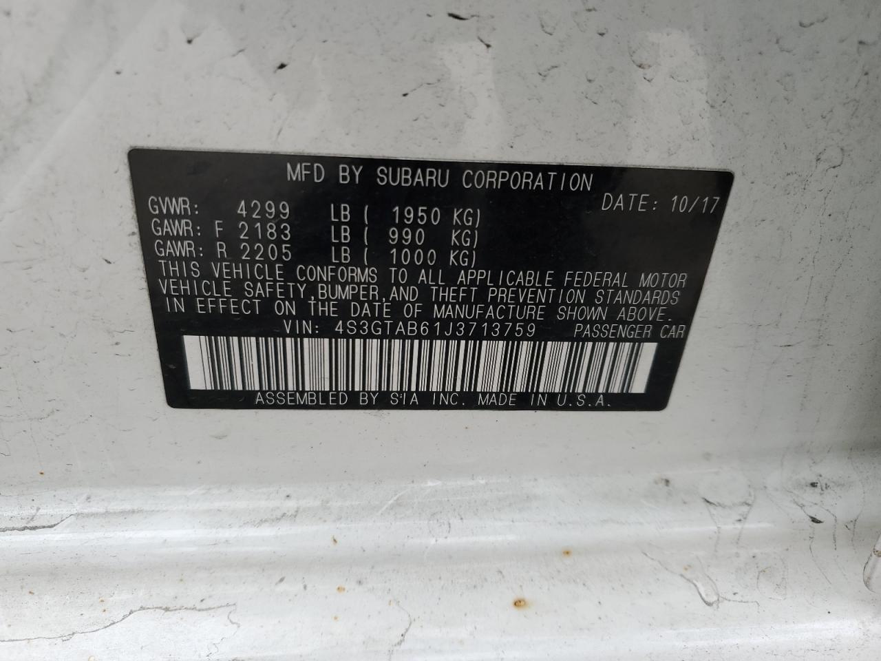 SUBARU IMPREZA PREMIUM