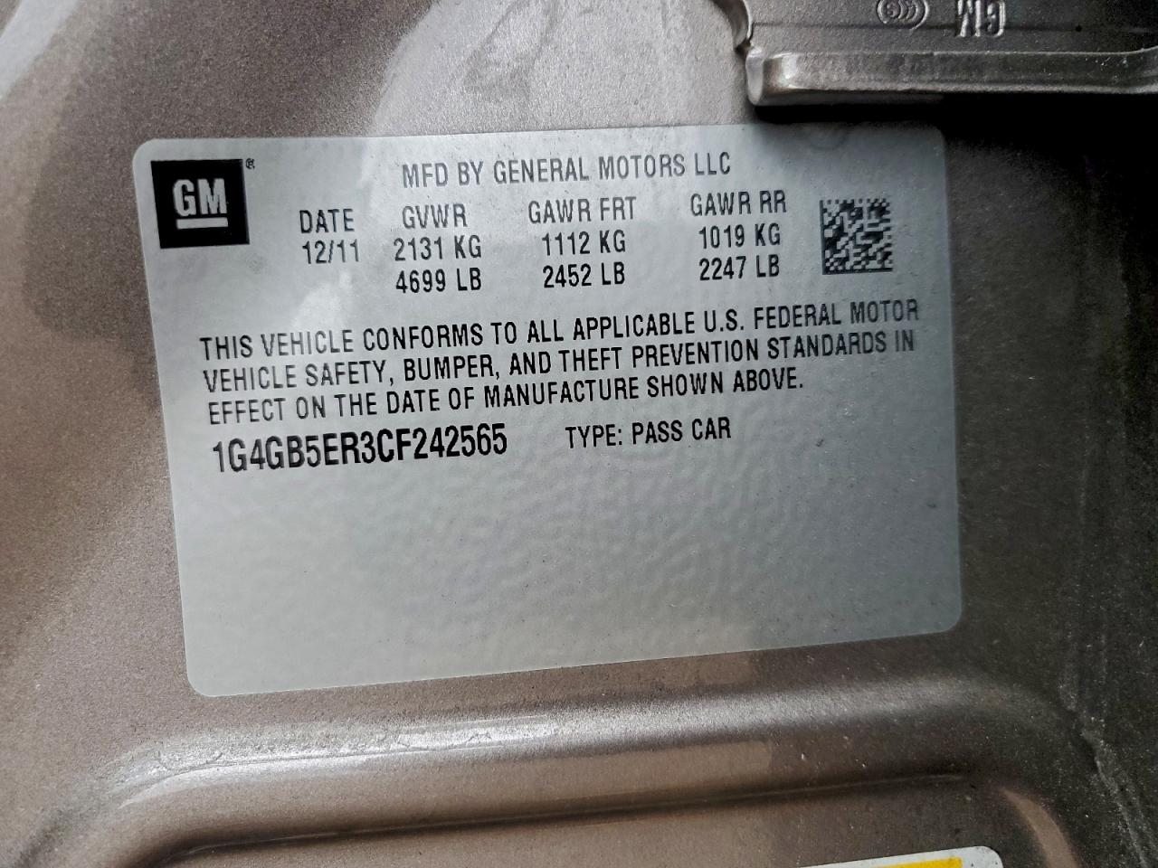 BUICK LACROSSE CONVENIENCE