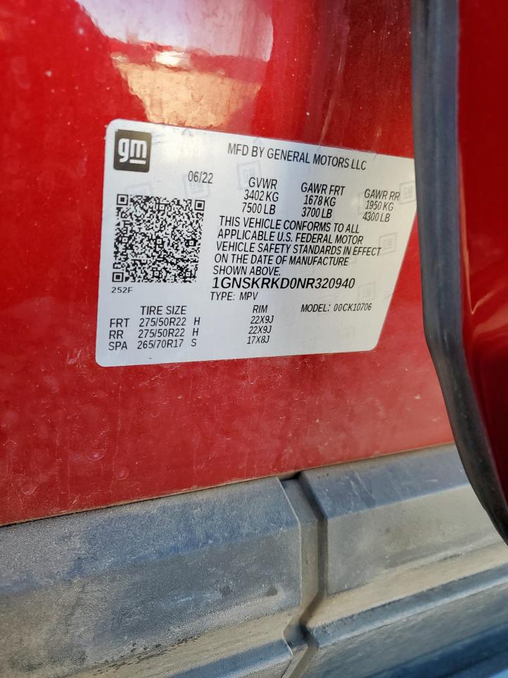 CHEVROLET TAHOE K1500 RST