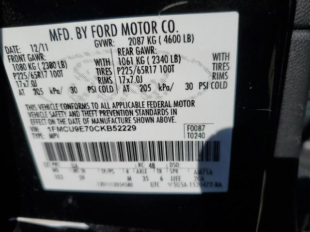 2012 FORD ESCAPE LIM #3291788570