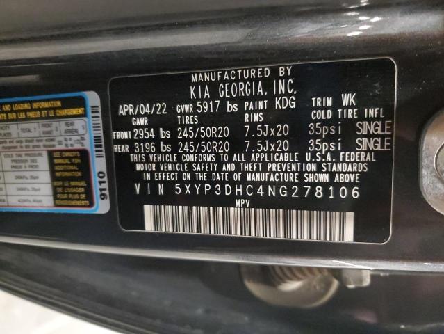 2022 KIA TELLURIDE #3304537451