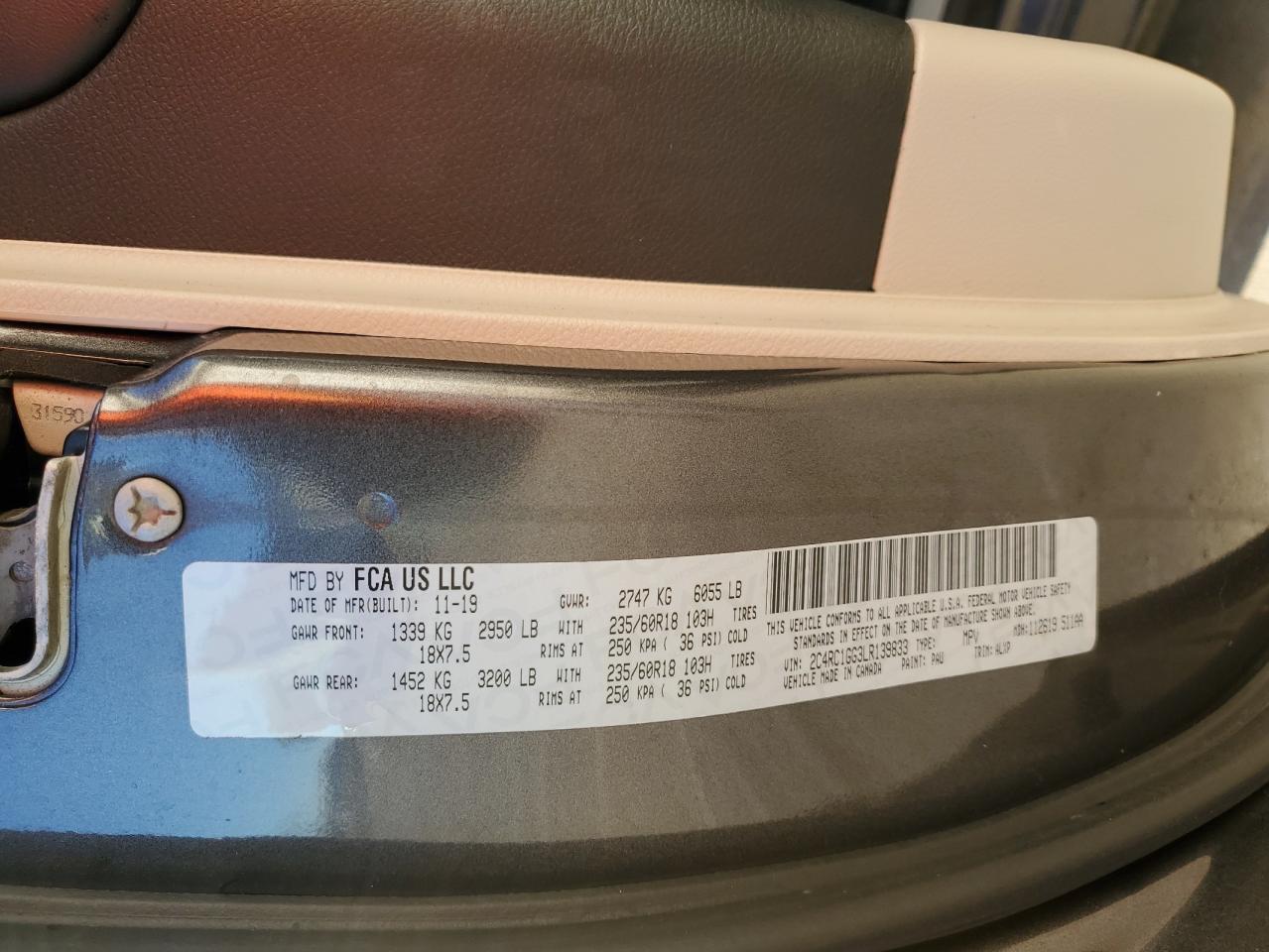 CHRYSLER PACIFICA LIMITED