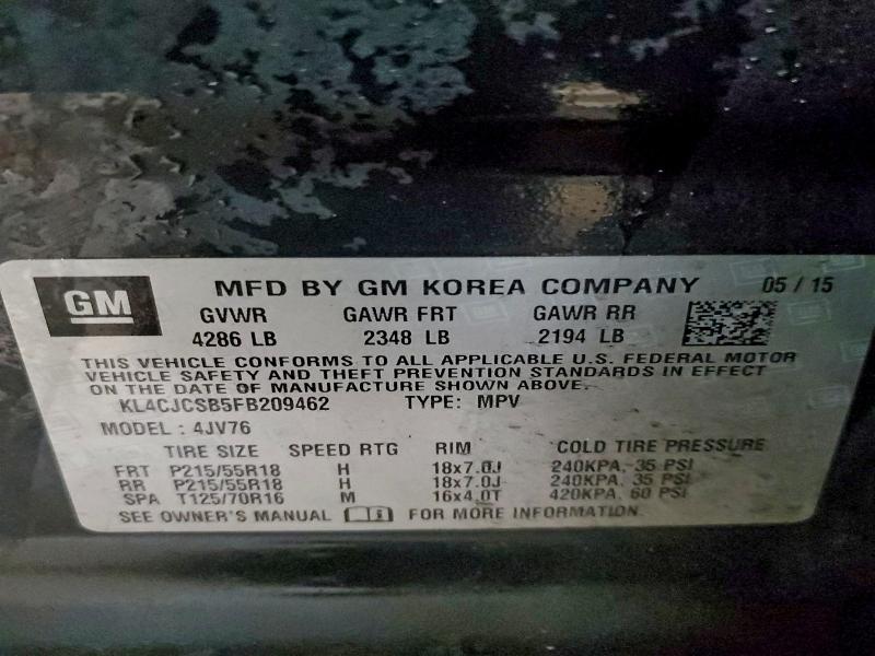 2015 BUICK ENCORE #3296325464