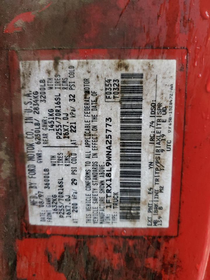 Lot #3286836220 1998 FORD F150