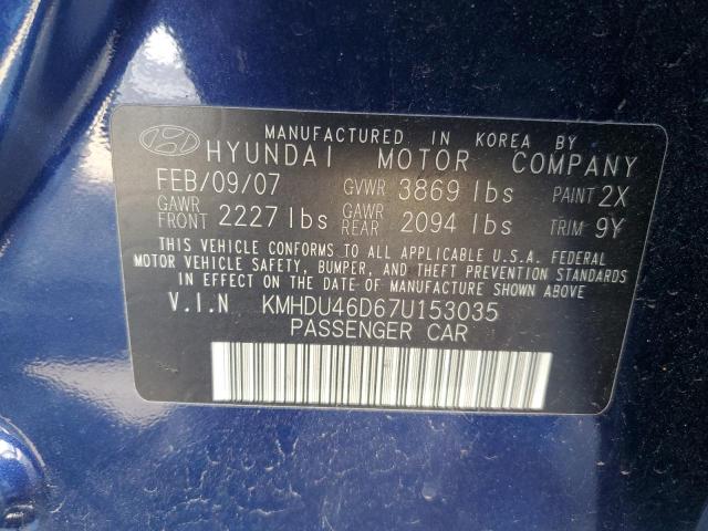 2007 HYUNDAI ELANTRA GL #3293844592