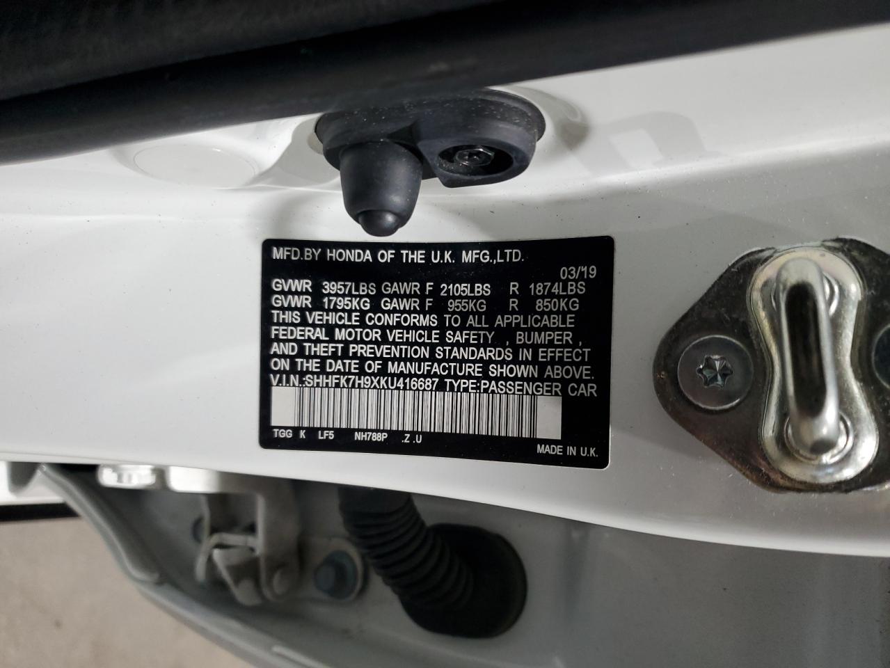 HONDA CIVIC SPORT TOURING