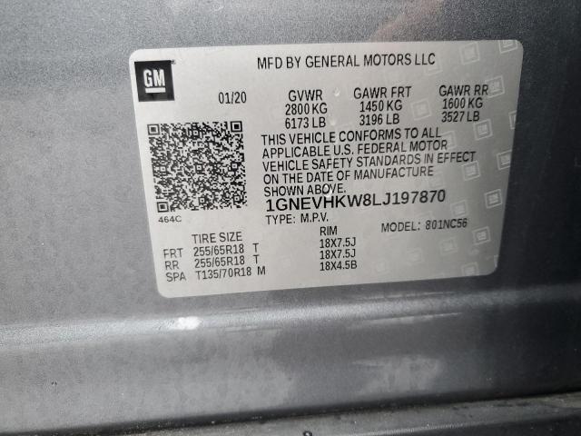2020 CHEVROLET TRAVERSE L #3297162523