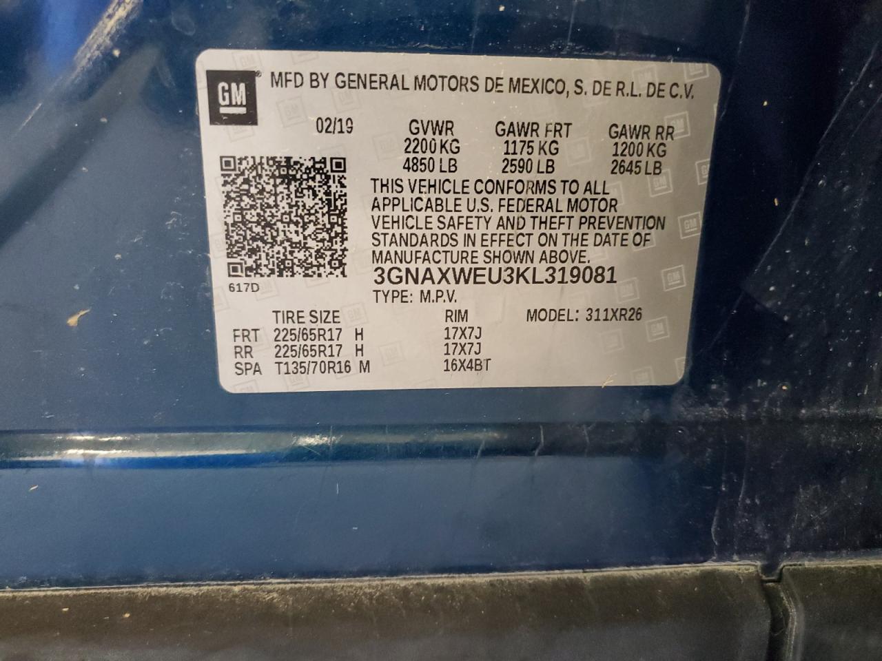 CHEVROLET EQUINOX LT