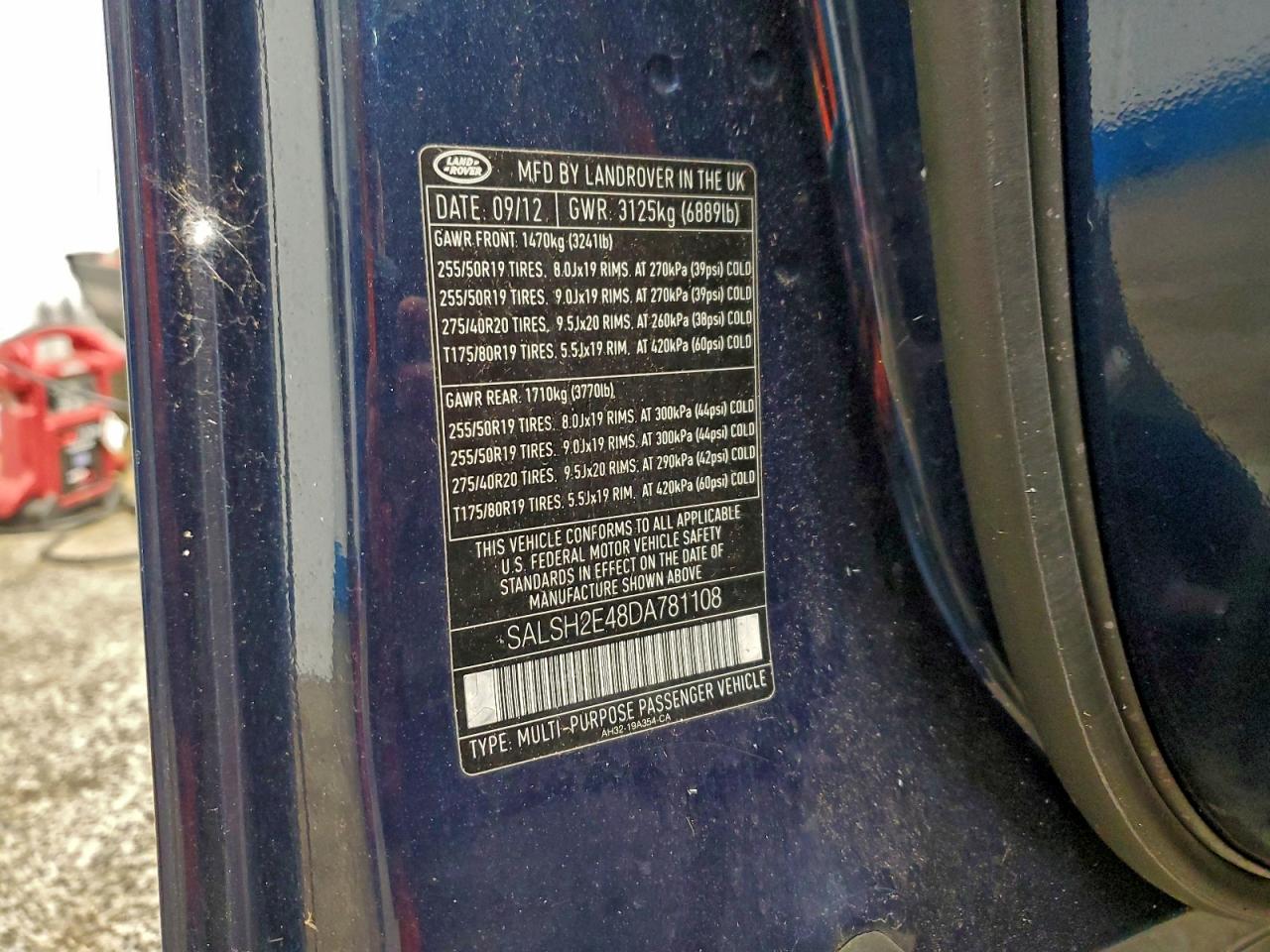 LAND ROVER RANGE ROVER SC