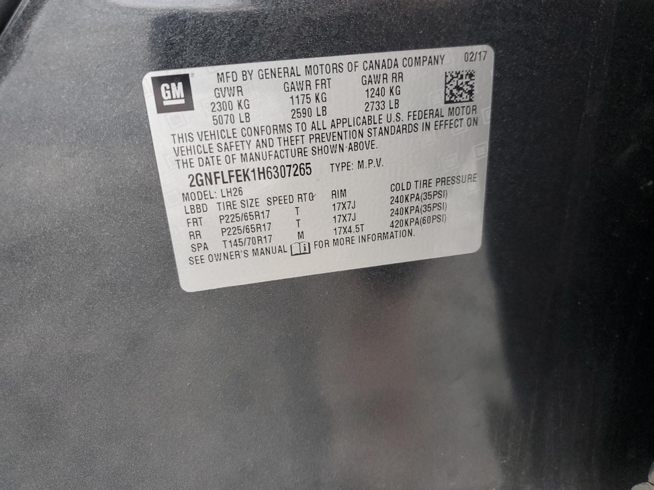 CHEVROLET EQUINOX LT