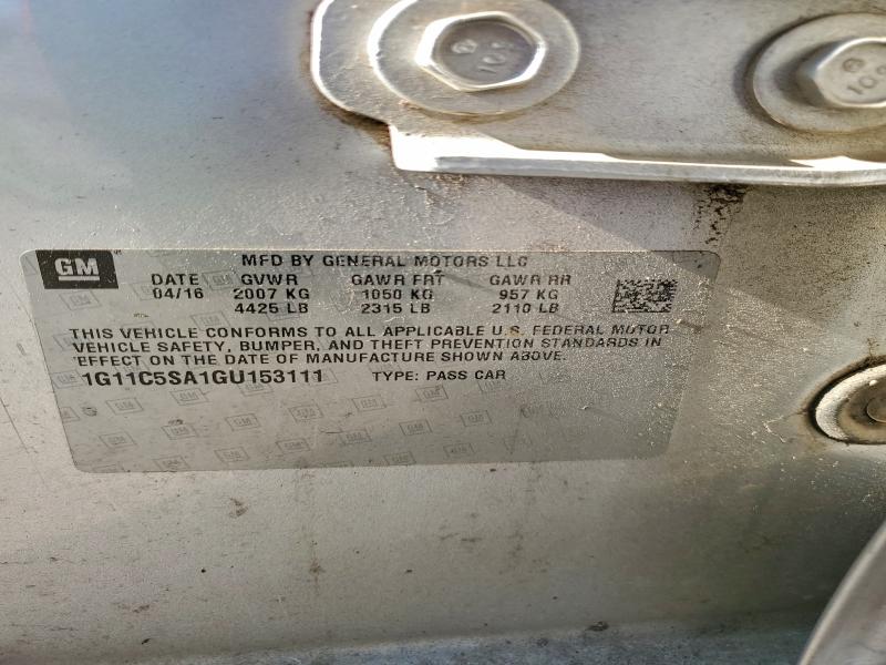 2016 CHEVROLET MALIBU LIM #3297063490