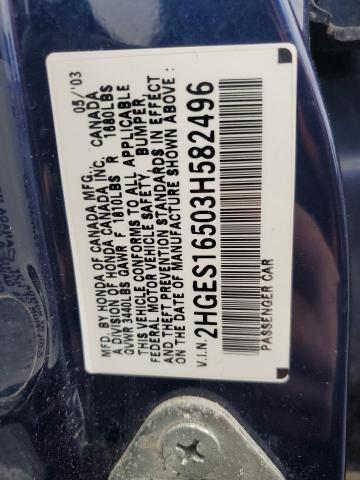 2003 HONDA CIVIC LX #3304744939