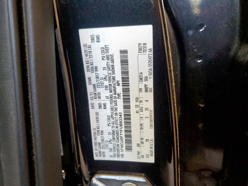 2015 FORD ESCAPE S #3287437011