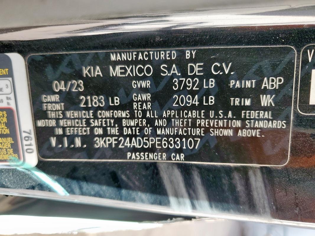 2023 KIA FORTE LX #3301908439