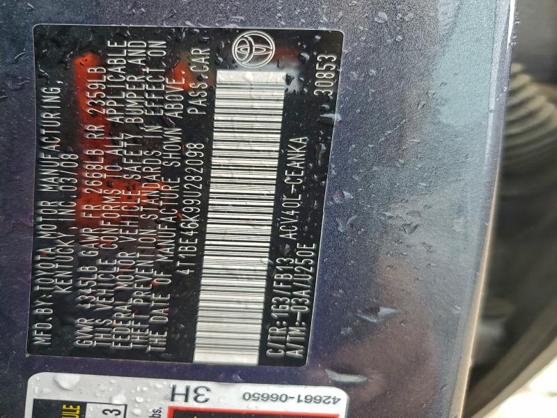 2009 TOYOTA CAMRY BASE #3296930825