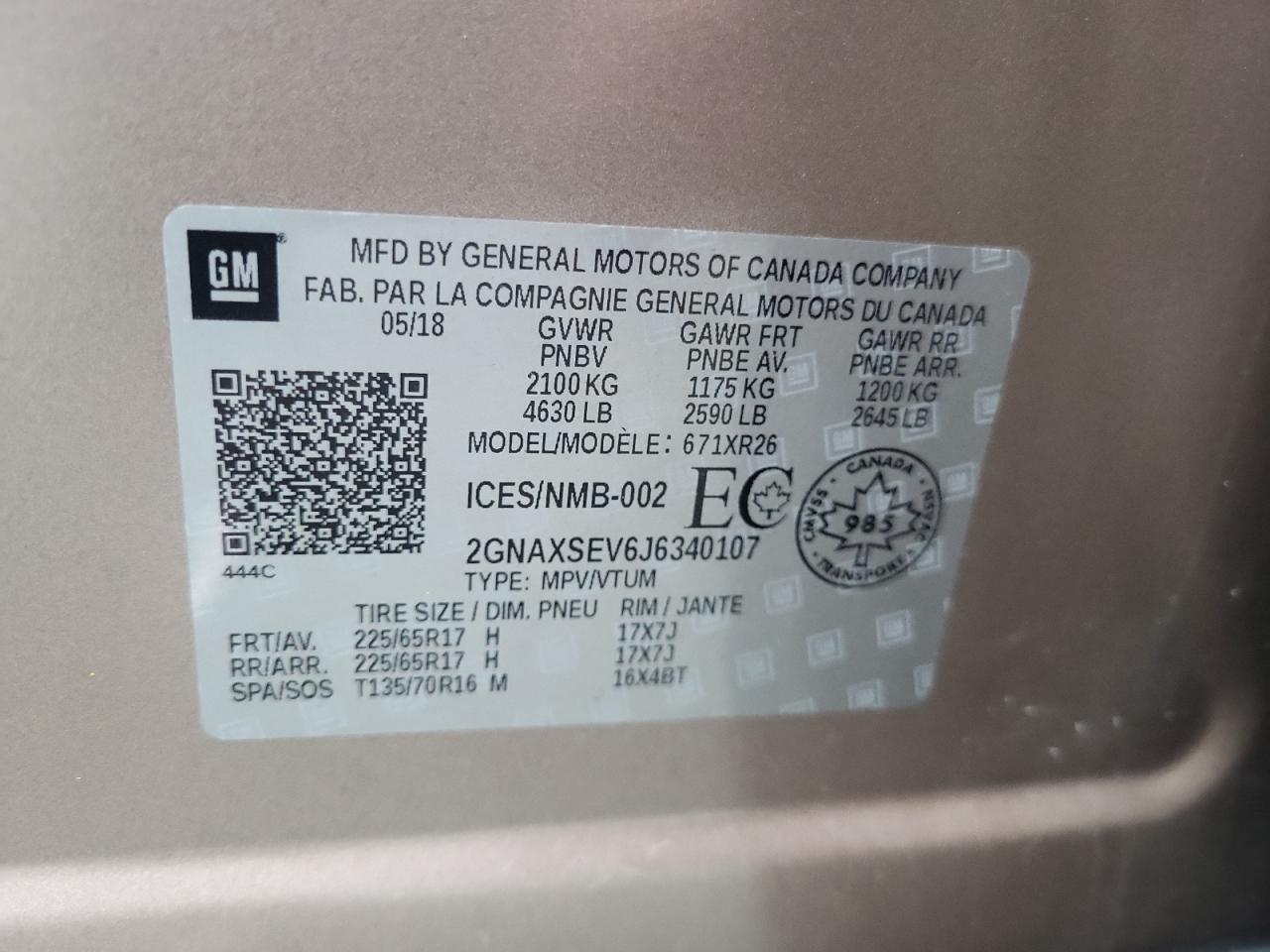 CHEVROLET EQUINOX LT