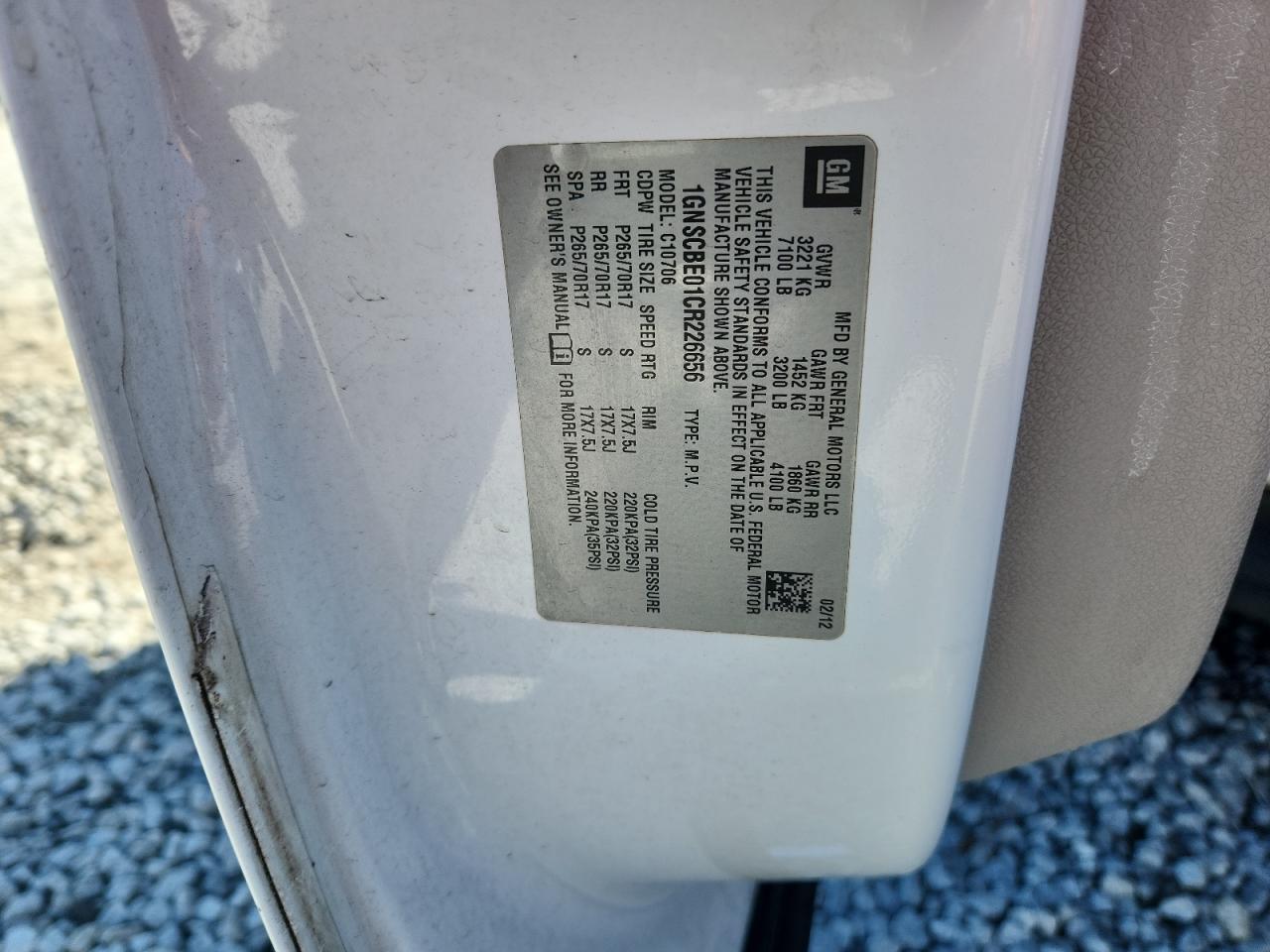 CHEVROLET TAHOE C1500 LT