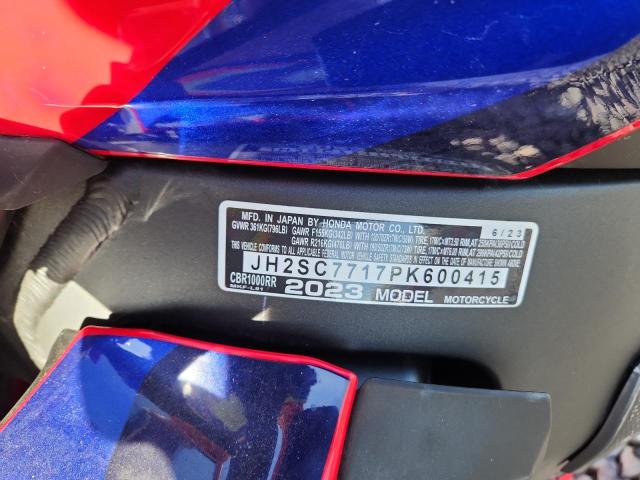 2023 HONDA CBR1000 RR #3292478678
