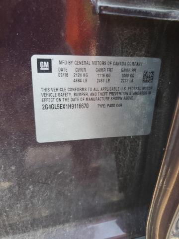 2017 BUICK REGAL SPOR - 2G4GL5EX1H9116670