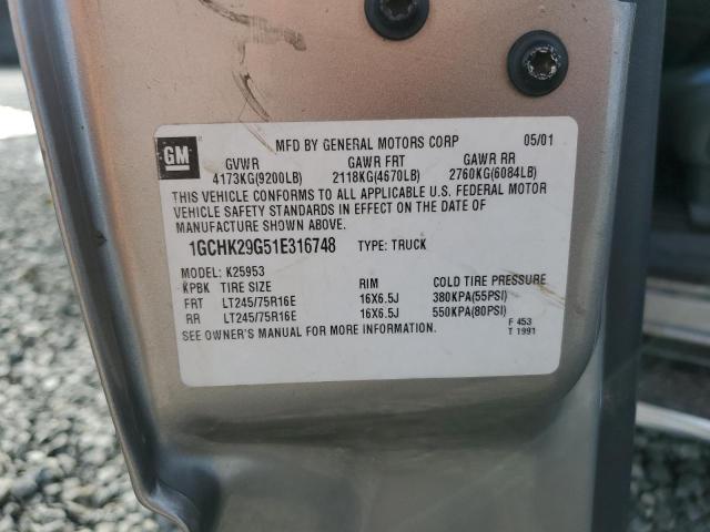 2001 CHEVROLET TRUCK SLVRDO 2500 PU EXT C #3308651496