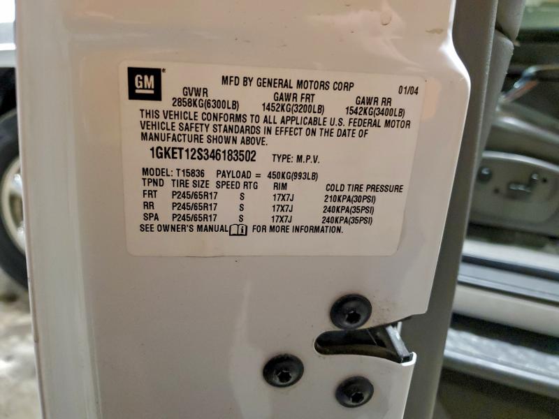 2004 GMC ENVOY XUV #3301940466