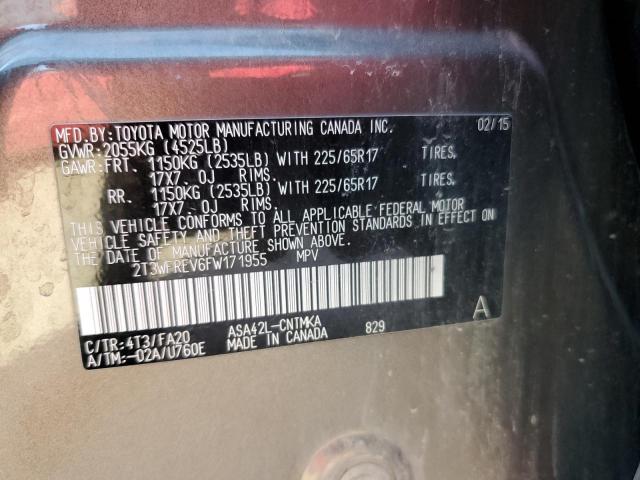 2015 TOYOTA RAV4 XLE #3285102404