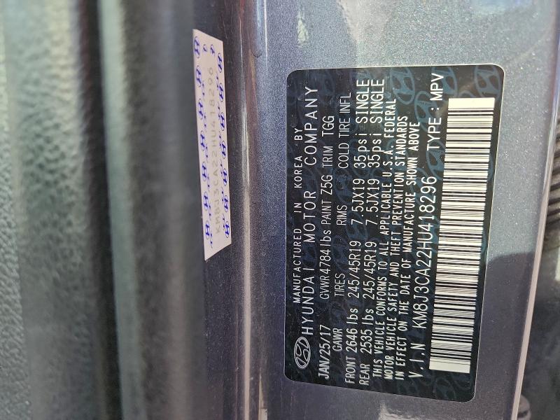 2017 HYUNDAI TUCSON LIM #3302923133