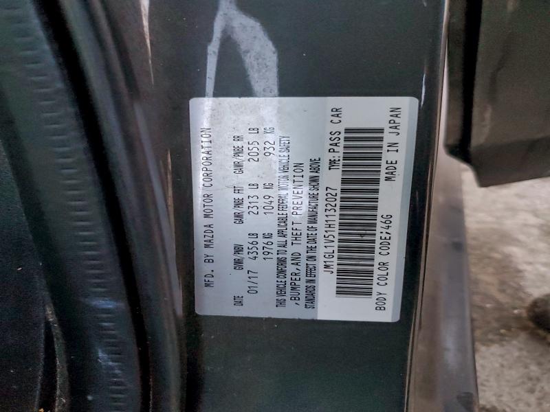 2017 MAZDA 6 TOURING #3310534047