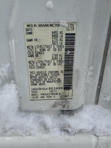 2020 NISSAN NV 3500 #3284635320