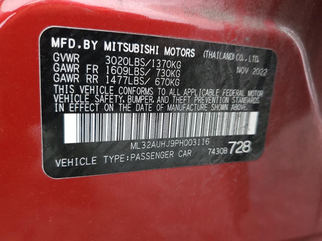 MITSUBISHI MIRAGE ES