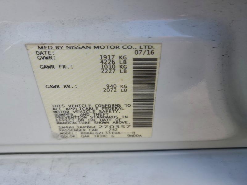 2016 NISSAN ALTIMA 2.5 #3305341301