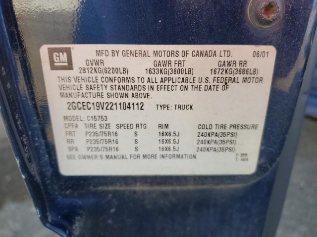 2002 CHEVROLET SILVERADO #3309581572