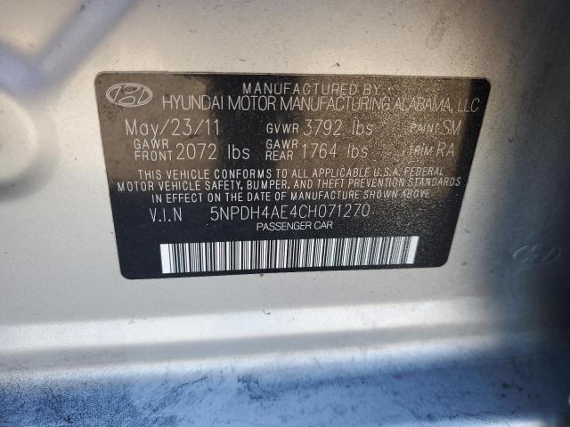 2012 HYUNDAI ELANTRA - 5NPDH4AE4CH071270