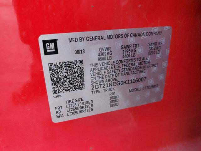 2019 GMC SIERRA C25 #3287600018