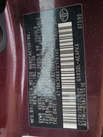 2007 TOYOTA AVALLON #3304779935