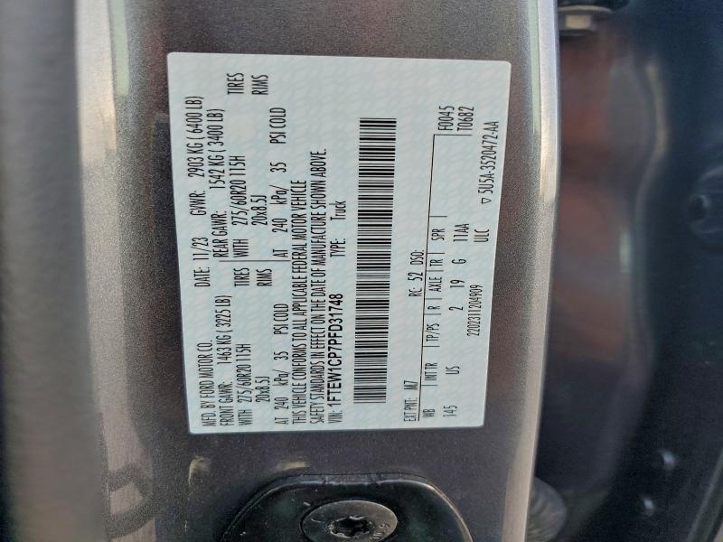 2023 FORD F150 SUPER #3301592637