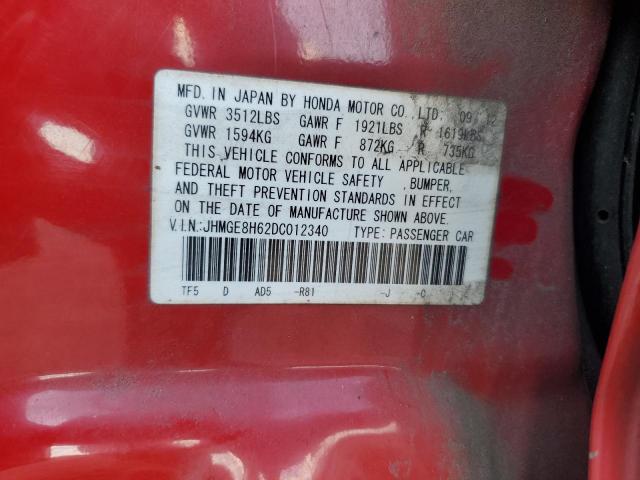 2013 HONDA FIT SPORT #3294353875