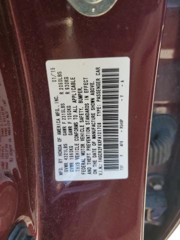 2015 HONDA ACCORD EXL #3294404540